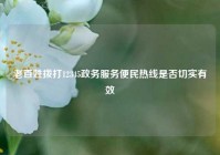 老百姓拨打12345政务服务便民热线是否切实有效