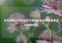 北京贷款公司与北京正规贷款公司的法律界定与风险防范