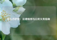 怎么办护照：法律程序与公民义务指南