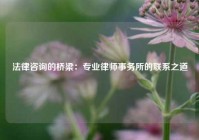法律咨询的桥梁：专业律师事务所的联系之道