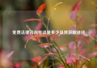 免费法律咨询电话是多少及其获取途径
